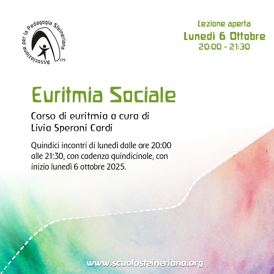 Euritmia – corso Euritmia Sociale - lezione aperte del corso a cura di Livia Speroni Cardi