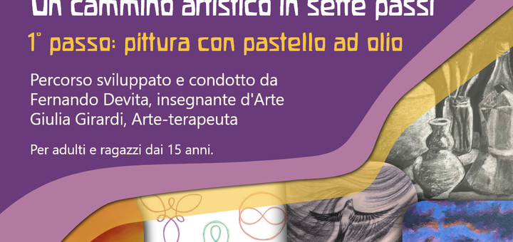 Laboratorio di pittura con pastelli ad olio alla Scuola Steineriana Maria Garagnani di Bologna